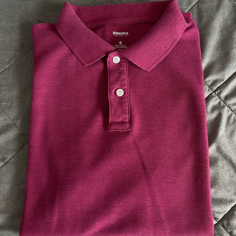 Sonoma Men's Rich Burgundy Polo